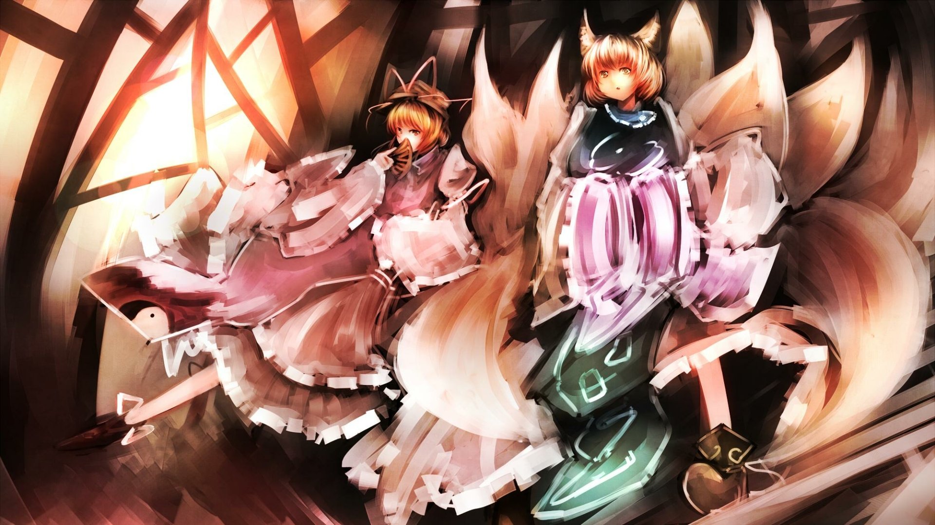 Download Ran Yakumo Anime Touhou HD Wallpaper