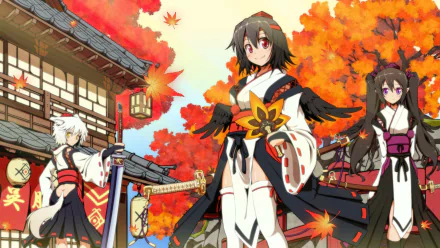 Aya Shameimaru Tokiko (Touhou) Momiji Inubashiri Anime Touhou HD Desktop Wallpaper | Background Image