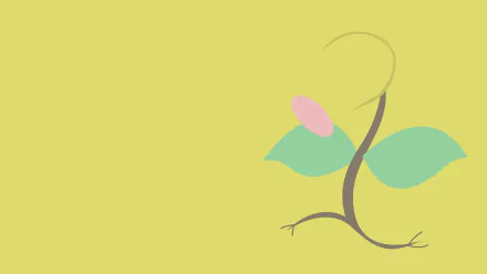 minimalist Bellsprout (Pokémon) video game Pokemon Minimalist Gaming HD Desktop Wallpaper | Background Image