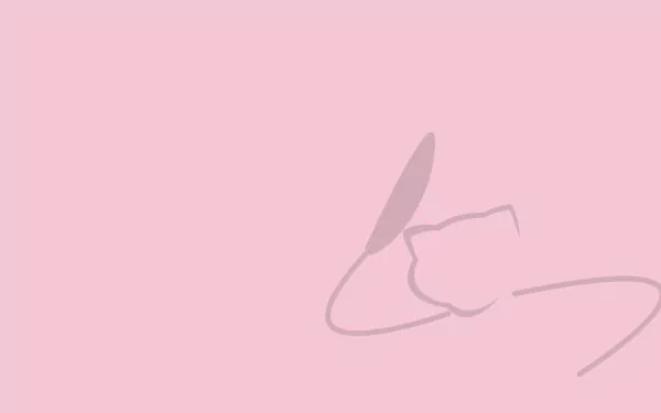 minimalist Mew (Pokémon) video game Pokemon Minimalist Gaming HD Desktop Wallpaper | Background Image