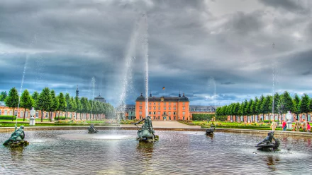 man made Schwetzingen Palace HD Desktop Wallpaper | Background Image