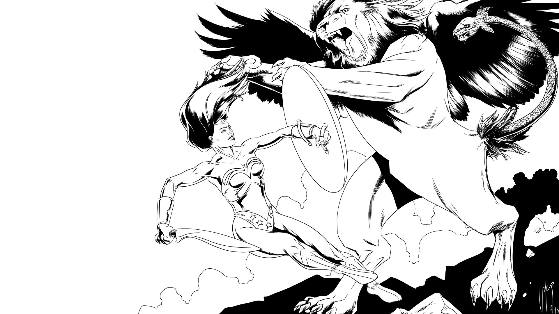 Download Comic Wonder Woman 8k Ultra HD Wallpaper