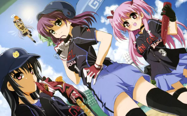 Eri Shiina Kanade Tachibana Yuri Nakamura Yui (Angel Beats!) Anime Angel Beats! HD Desktop Wallpaper | Background Image