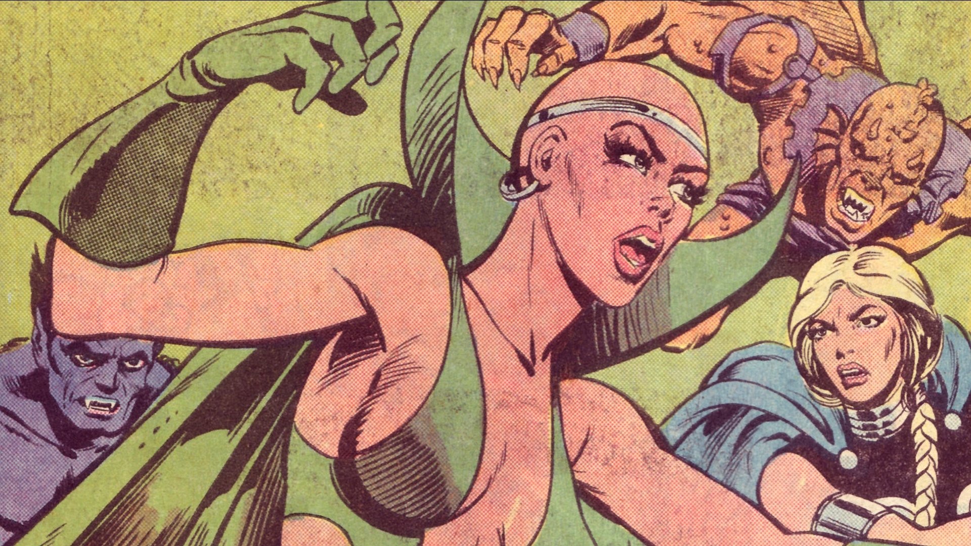 Download Comic Moon Dragon HD Wallpaper