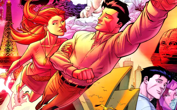 Samantha Eve Wilkins Mark Grayson Invincible Comic Atom Eve HD Desktop Wallpaper | Background Image