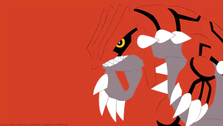 video game Pokémon: Ruby, Sapphire, and Emerald Groudon (Pokémon) minimalist anime HD Desktop Wallpaper | Background Image