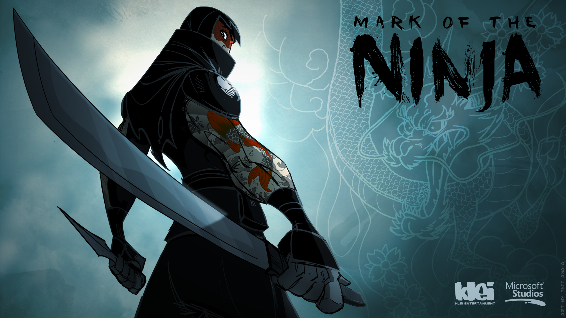 HD wallpaper Ninja samurai sword shadow  Wallpaper Flare