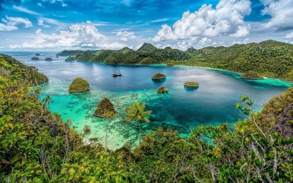 Earth Lagoon Indonesia Holiday Cloud Tropics HD Wallpaper | Background Image