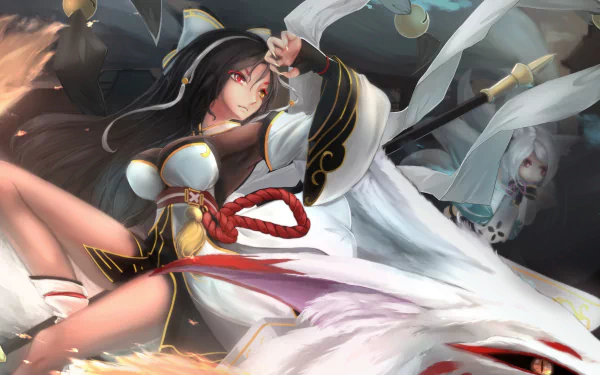 HD desktop wallpaper featuring Ara from the video game Elsword, showcasing her dynamic pose and intricate character design against a vibrant backdrop.
