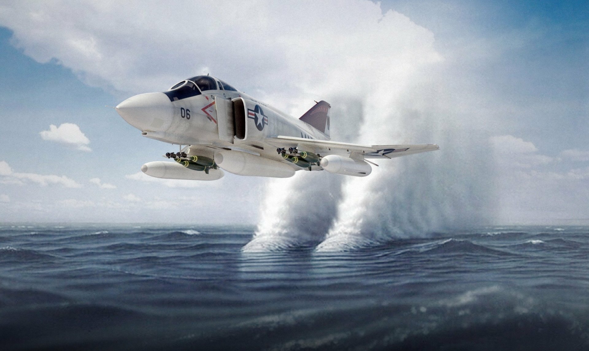 Dynamic Hd Wallpaper Of The Mcdonnell Douglas F 4 Phantom Ii In Action