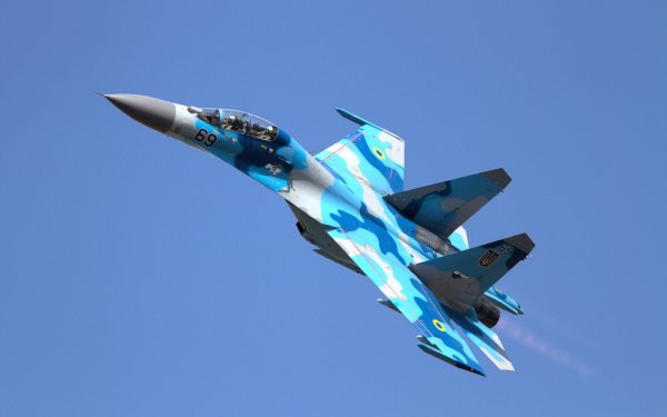 Military Sukhoi Su-27 Jet Fighters Ukrainian Air Force HD Wallpaper | Background Image