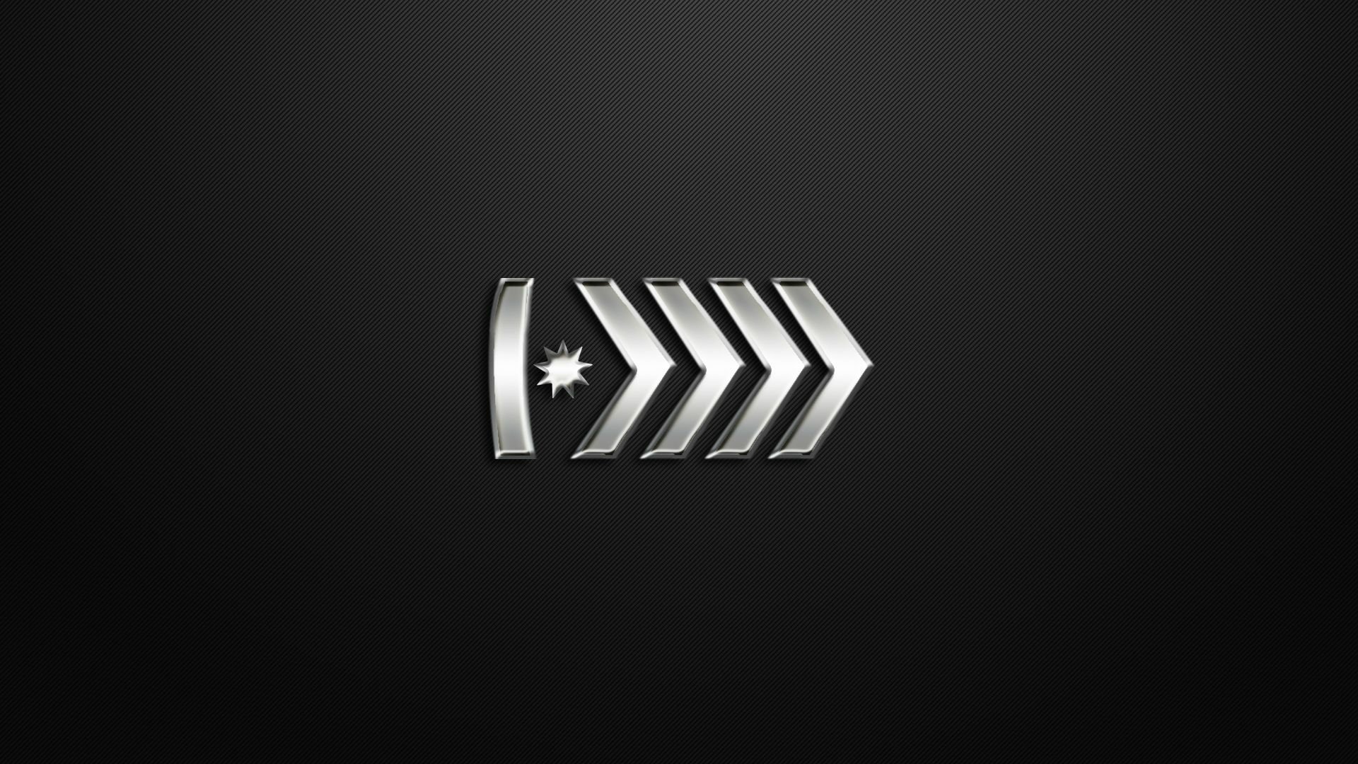 HD PC desktop wallpaper featuring a sleek, metallic Counter-Strike: Global Offensive icon on a dark background, representing the popular video game.