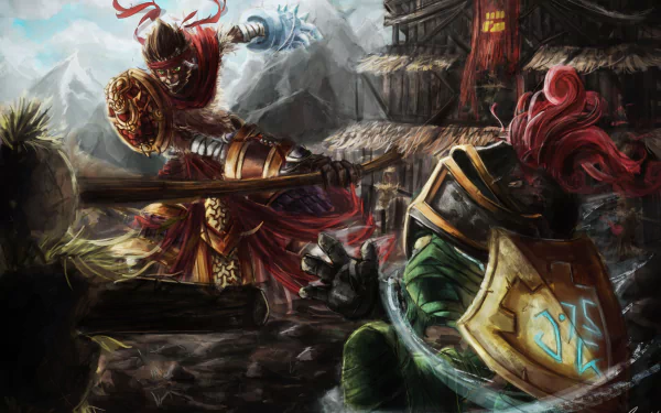 Amumu (League Of Legends) Wukong (League Of Legends) video game League Of Legends HD Desktop Wallpaper | Background Image