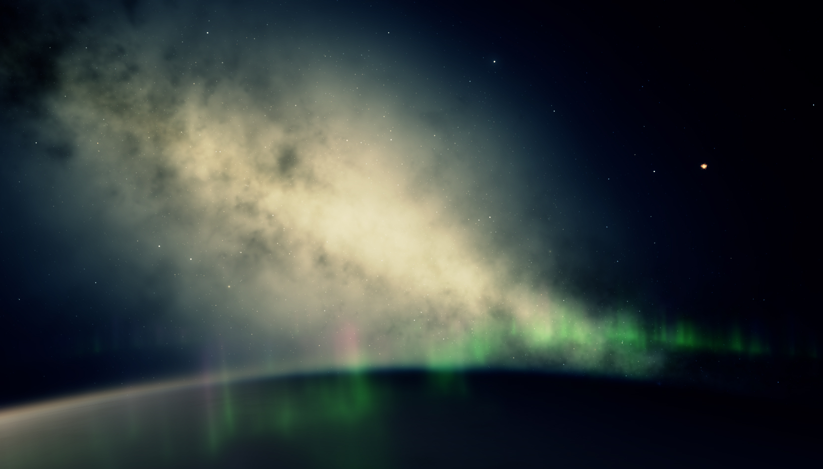 Galaxy Planet 高清壁纸 桌面背景