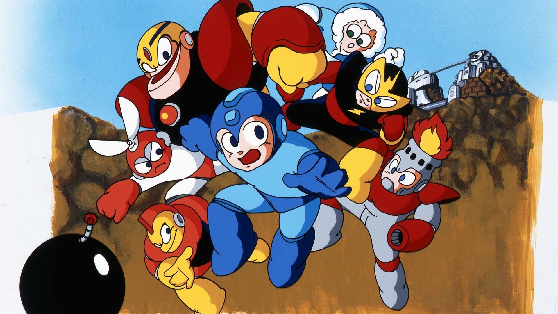 Download Rock (Mega Man) Cut Man (Mega Man) Bomb Man (Mega Man) Fire Man  (Mega Man) Elec Man (Mega Man) Ice Man (Mega Man) Guts Man (Mega Man) Video  Game Mega Man