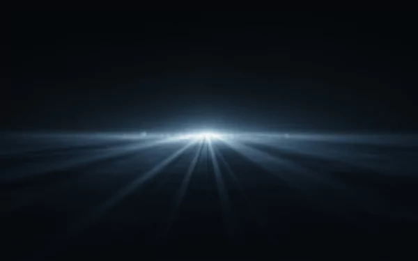 A minimalist abstract design featuring shades of blue and black, with soft light rays emanating from a central point, serves as a striking 4K Ultra HD desktop wallpaper.