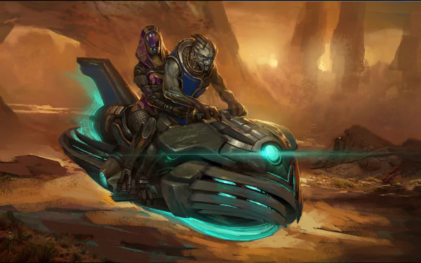 Tali'Zorah Garrus Vakarian video game Mass Effect HD Desktop Wallpaper | Background Image