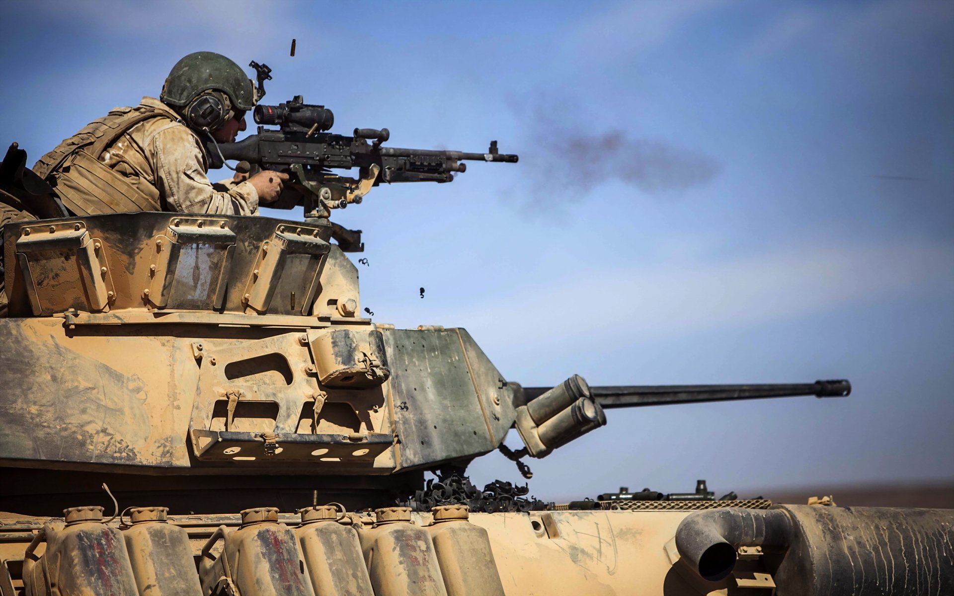 HD Military Precision: Soldier on Tank in Action | 2560x1600 ...