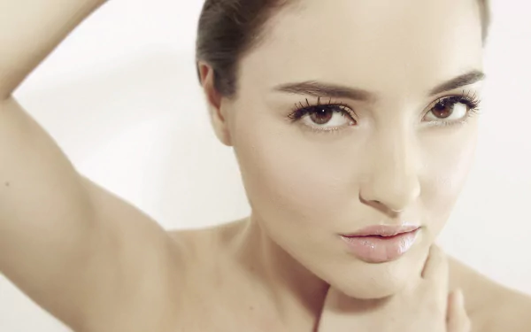 close-up face model woman Kristina Akheeva HD Desktop Wallpaper | Background Image