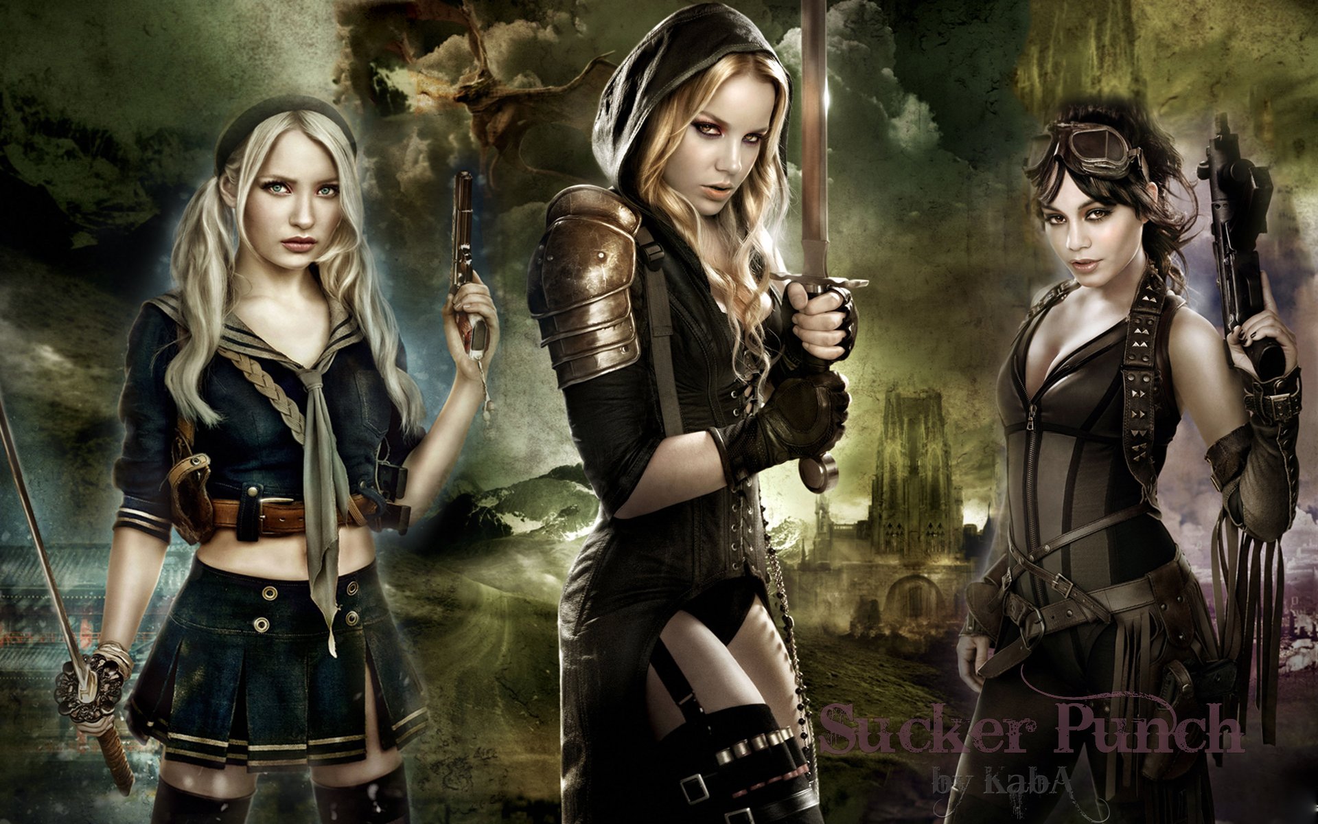 Download Abbie Cornish Vanessa Hudgens Emily Browning Movie Sucker Punch HD Wallpaper