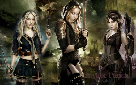 Abbie Cornish Vanessa Hudgens Emily Browning movie Sucker Punch HD Desktop Wallpaper | Background Image