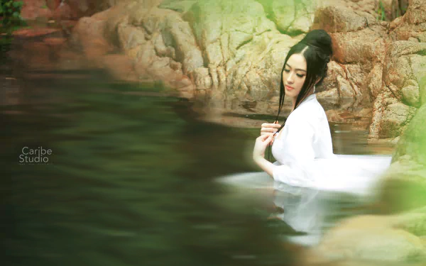 water Vietnamese woman asian HD Desktop Wallpaper | Background Image