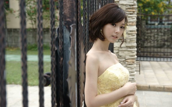 Frauen Lín Yǔ Models Taiwan Taiwanese Dress Braut Asiatinnen HD Wallpaper | Hintergrund