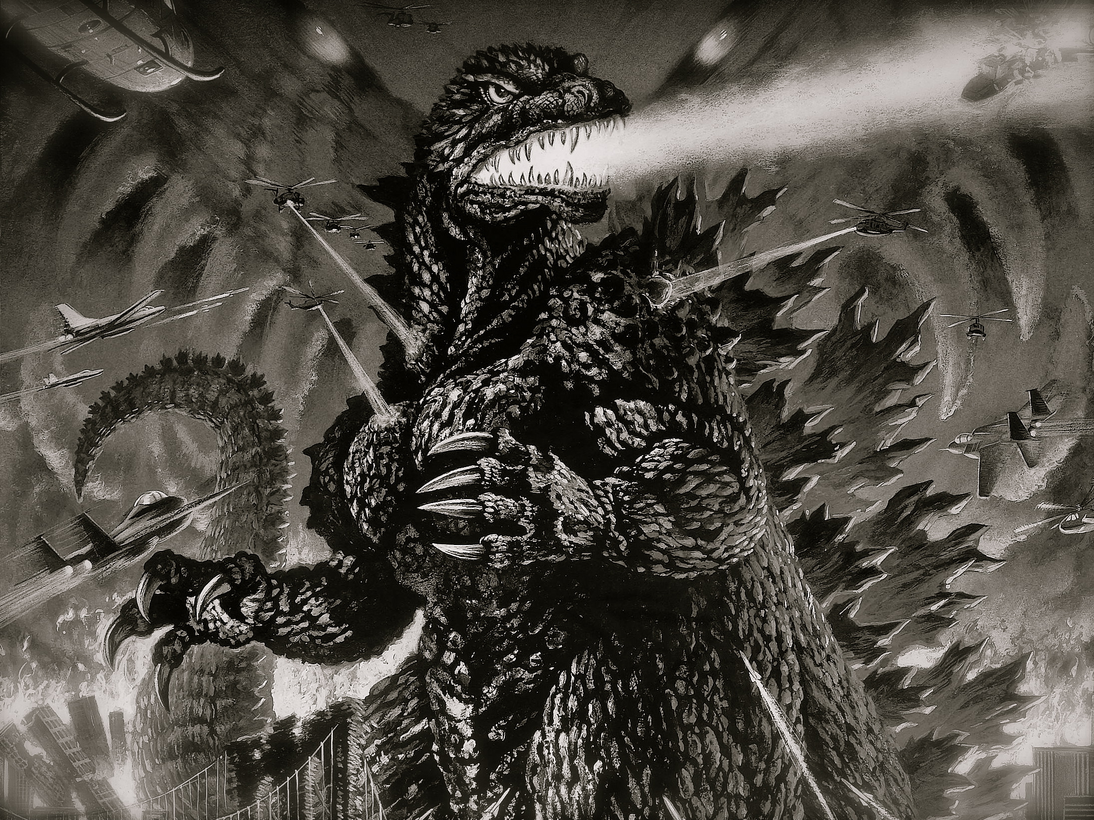 Godzilla 2000 HD Wallpaper