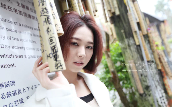 Taiwanese asian model woman Lín Yǔ HD Desktop Wallpaper | Background Image