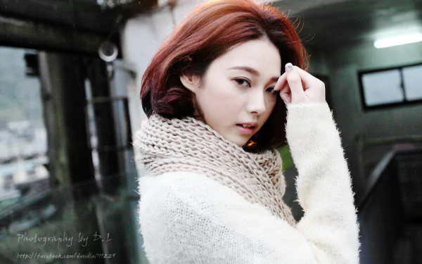 Taiwanese asian model woman Lín Yǔ HD Desktop Wallpaper | Background Image