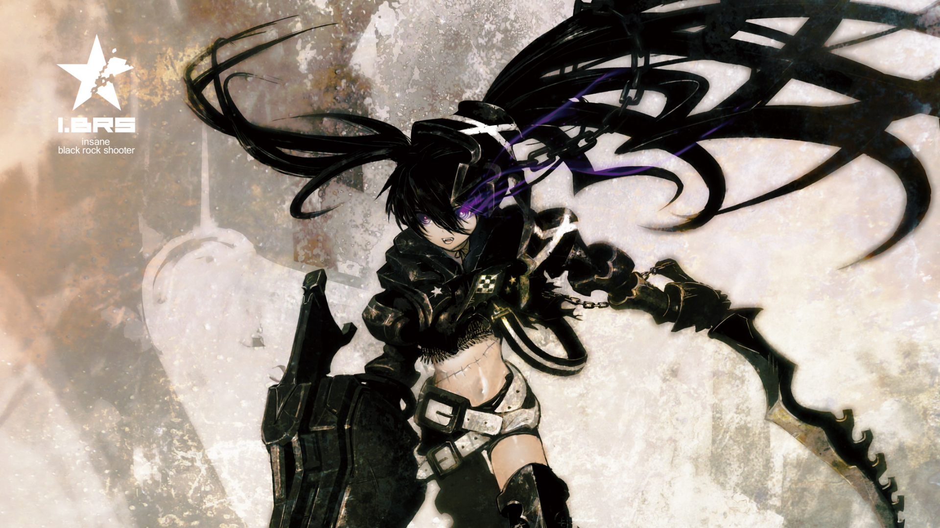 Download Insane Black Rock Shooter Anime Black Rock Shooter HD Wallpaper by huke