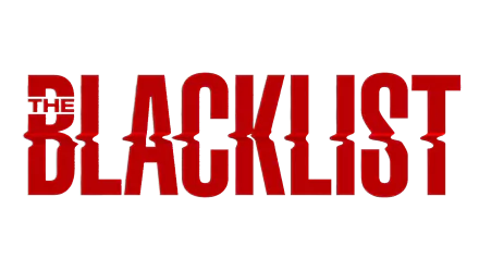 HD desktop wallpaper featuring the red and black logo of the TV show The Blacklist on a transparent background.