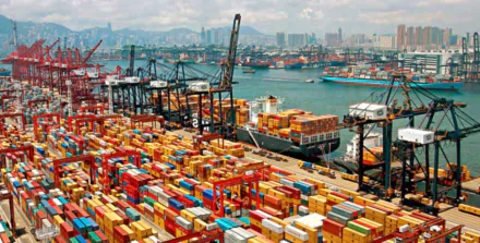 man made Container terminal HD Desktop Wallpaper | Background Image