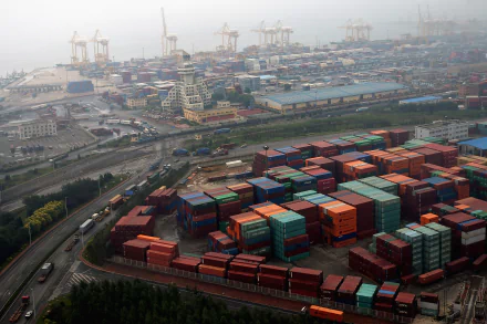 man made Container terminal HD Desktop Wallpaper | Background Image