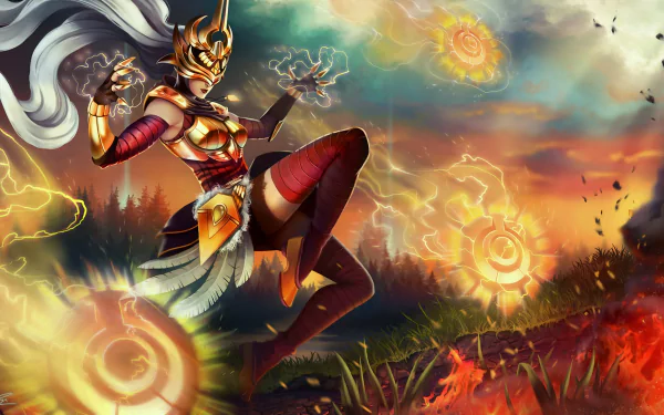Syndra (League Of Legends) video game League Of Legends HD Desktop Wallpaper | Background Image