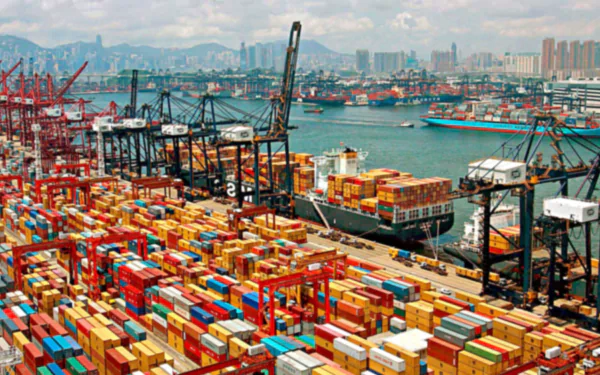 man made Container terminal HD Desktop Wallpaper | Background Image