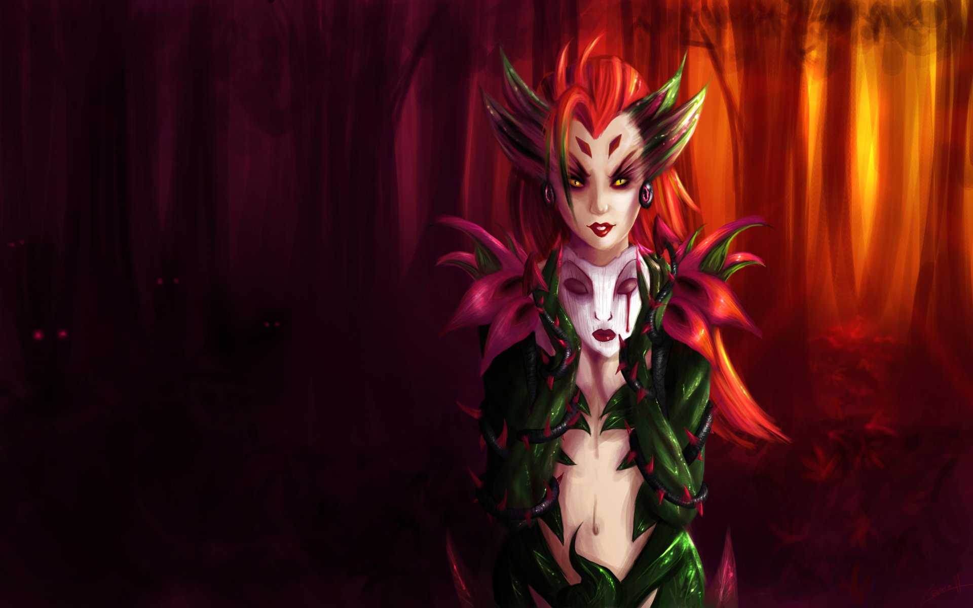 Download Zyra (League Of Legends) Video Game League Of Legends 4k Ultra HD Wallpaper by SSG21