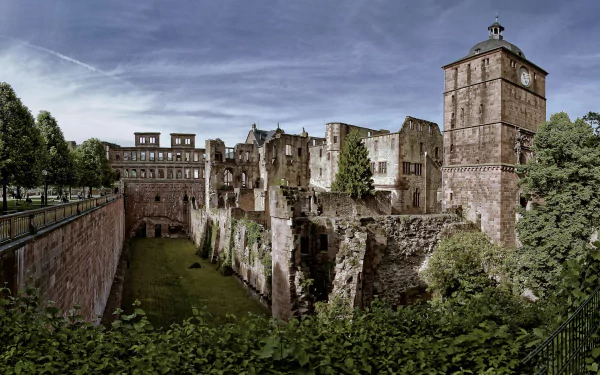 man made Heidelberg Castle HD Desktop Wallpaper | Background Image