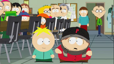 Kenny McCormick Sharon Marsh Randy Marsh Stan Marsh Kyle Broflovski Mr. Mackey Liane Cartman Eric Cartman Butters Stotch TV Show South Park HD Desktop Wallpaper | Background Image