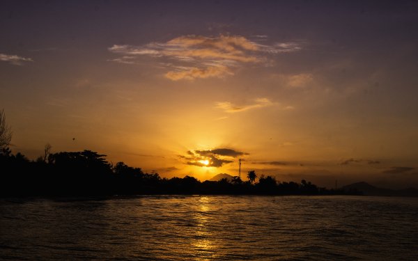 Earth Sunset Indonesia HD Wallpaper | Background Image