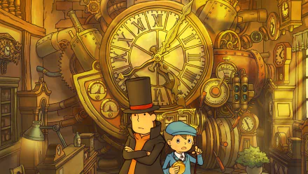 video game Professor Layton and the Unwound Future HD Desktop Wallpaper | Background Image