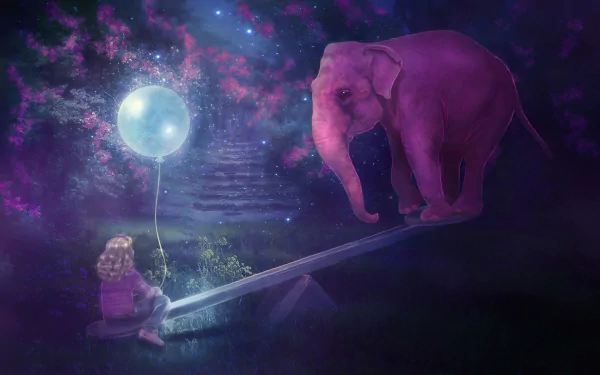 fantasy elephant HD Desktop Wallpaper | Background Image