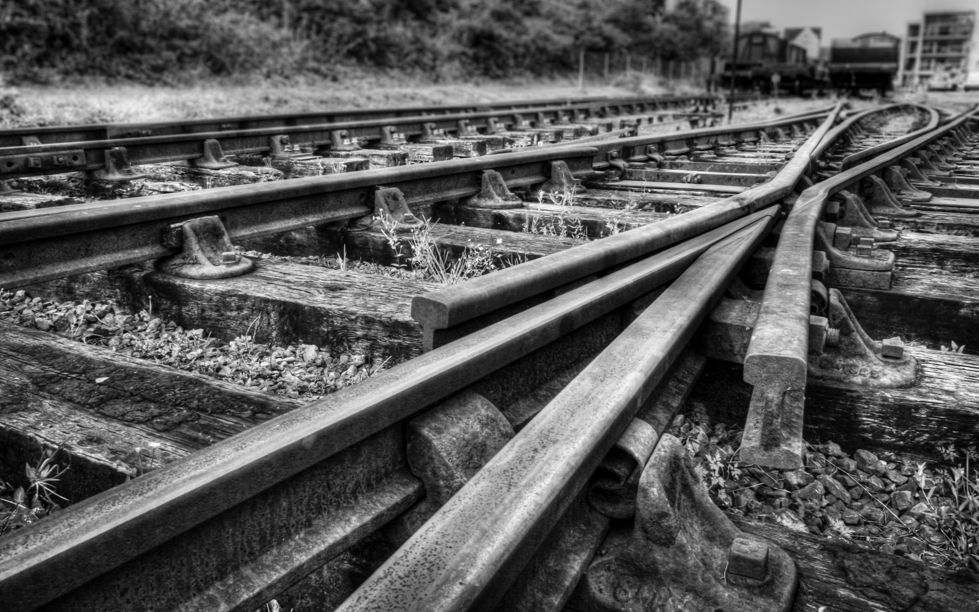 Download Man Made Railroad HD Wallpaper