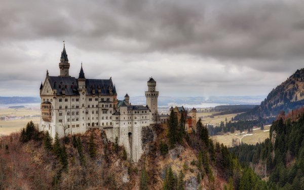 Man Made Neuschwanstein Castle Castles Germany Fall Bavaria HD Wallpaper | Background Image