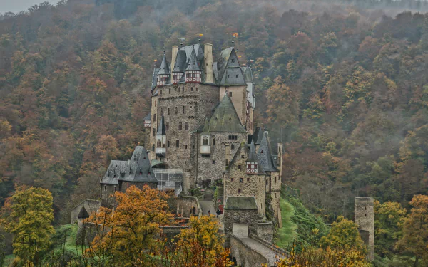 fall Germany castle man made Eltz Castle HD Desktop Wallpaper | Background Image