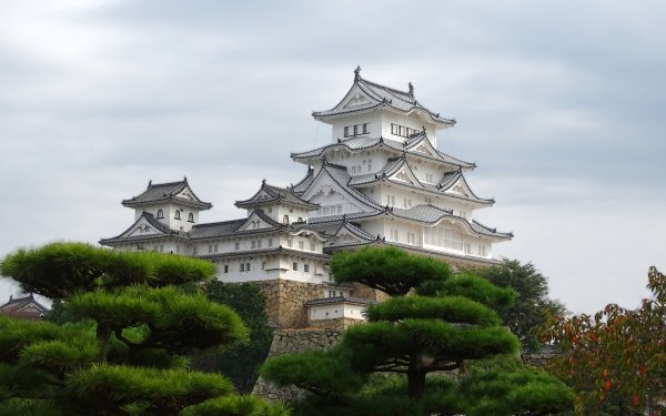 Man Made Himeji Castle Castles Japan Castle HD Wallpaper | Background Image