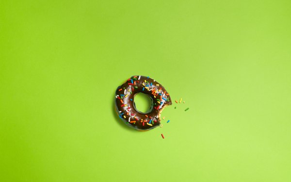 Food Doughnut Green HD Wallpaper | Background Image