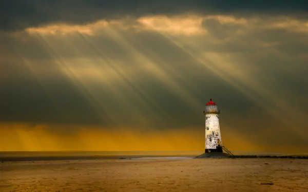 A majestic lighthouse in high definition, perfect for a desktop wallpaper background.