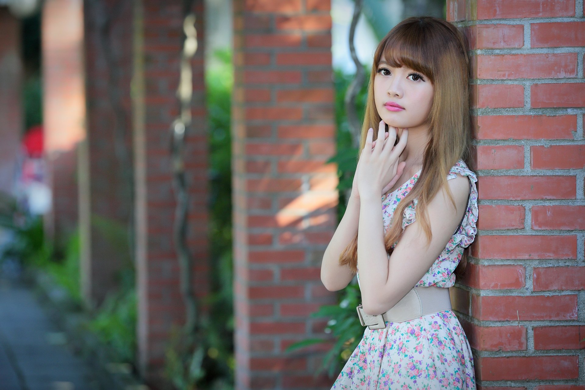 Download Bokeh Dress Taiwanese Asian Model Woman Cubie Wang 4k Ultra HD Wallpaper