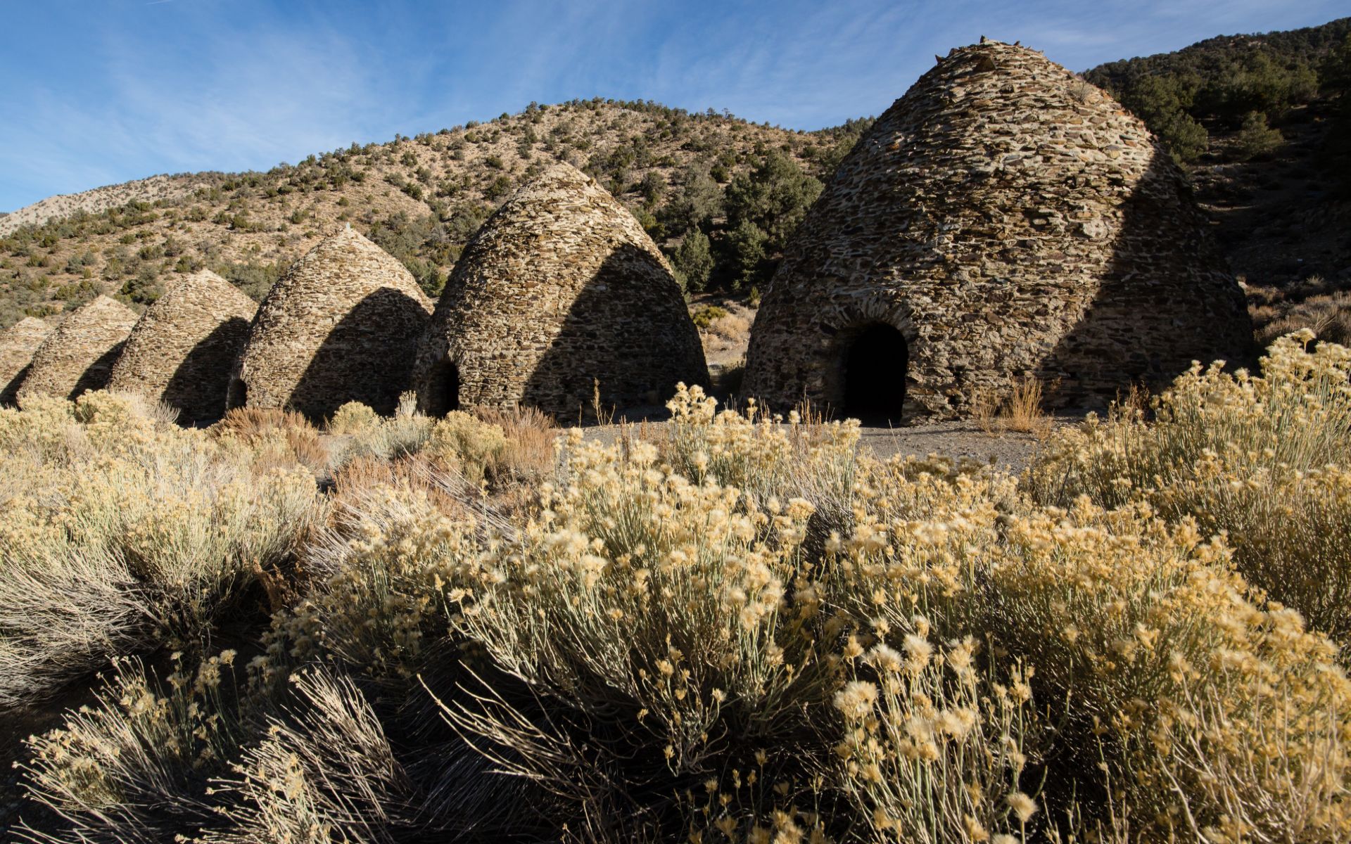 Man Made Charcoal Kilns HD Wallpaper